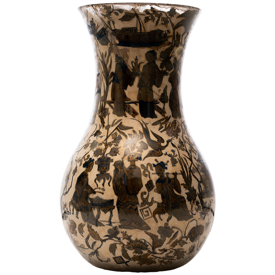 Vaso Piemontese in vetro soffiato