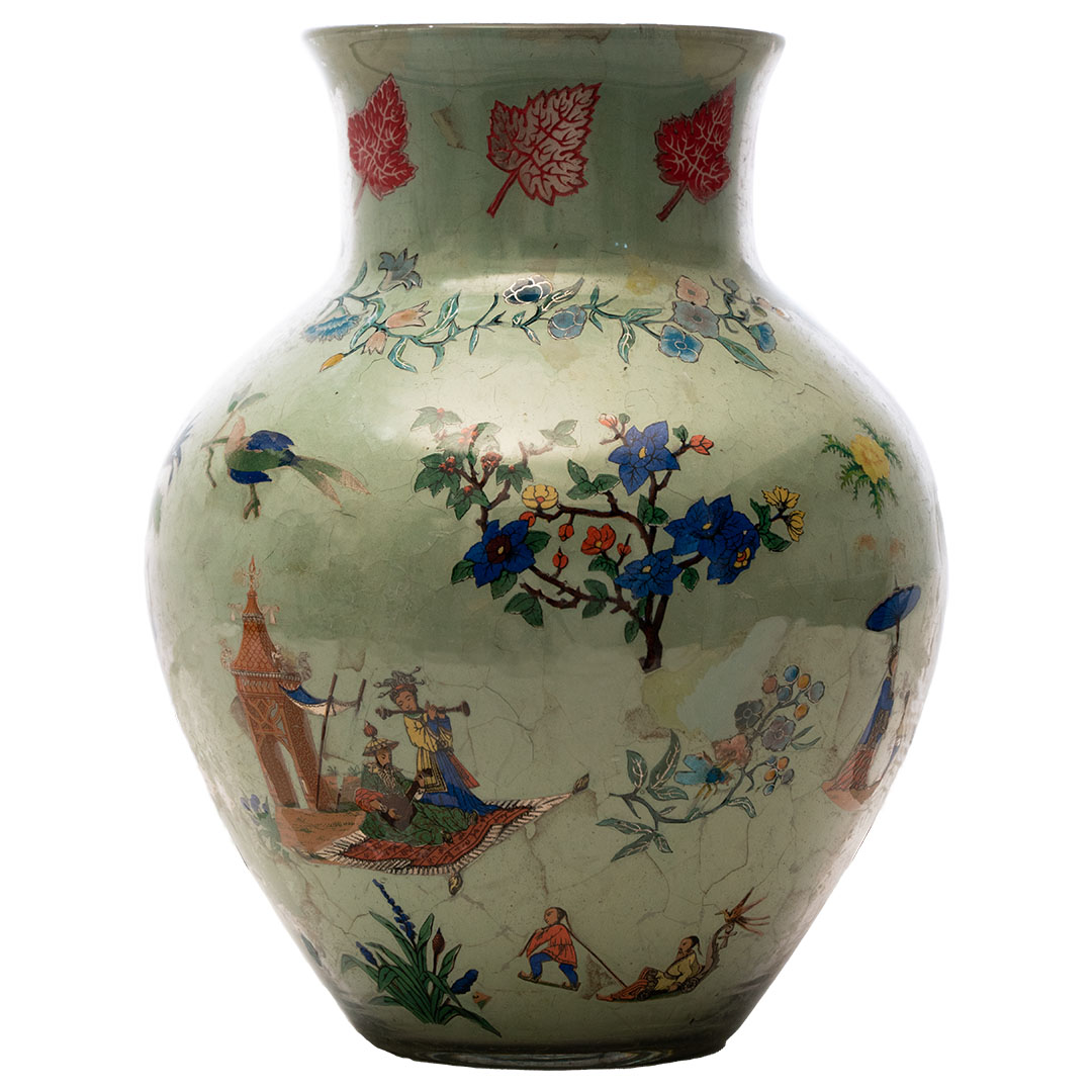 Vaso in vetro soffiato, Piemontese